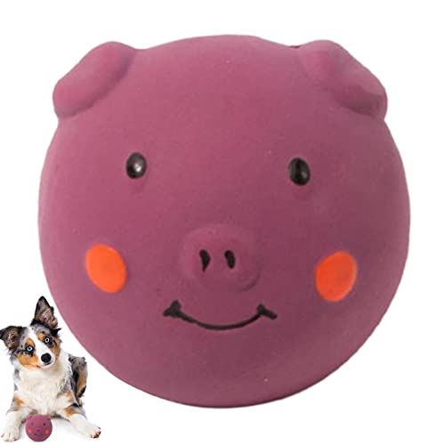 Bexdug Quietschspielzeug für kleine Hunde | Bälle in Schweinefor für Welpen,Zahnungsspielzeug, Haustierspielzeug Spaß für Indoor-Welpen und Hunde zum Kauen und Spielen von Bexdug