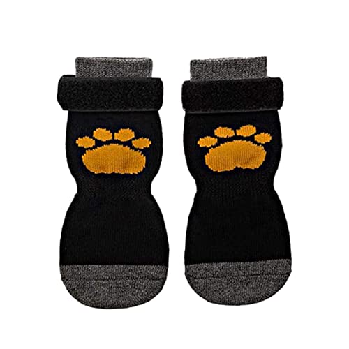 Bexdug Socken für Hunde | 4 Stück doppelseitige rutschfeste Welpensocken - Welpensocke mit verstellbarem Riemen für kleine Hunde, mittelgroße Hunde, Chihuahuas, Jack Russells und Corgis von Bexdug