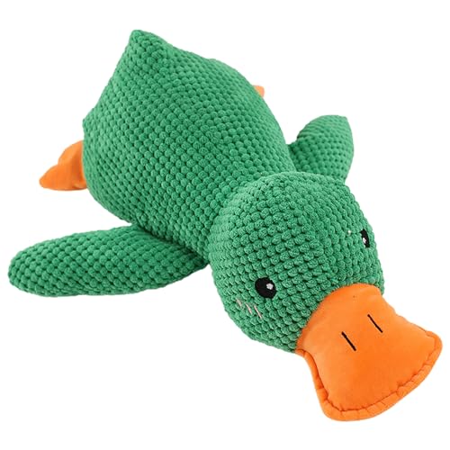 Bexdug The Mellow Duck Dog Toy, Soothing Cushion for Dogs, Soft Duck Plush Toy, Calming Dog Cushion, Quaking Toy, with Soft Squeaker, Dog Cuddly Toy Chew Toy for Puppies von Bexdug