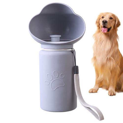 Bexdug Tragbare Hundewasserflasche, tragbare Haustierwasserflasche,Hundetrinkflasche | Lecksicherer Spender Hochtemperaturbeständiger Behälter für Wandercamping im Freien im Freien von Bexdug