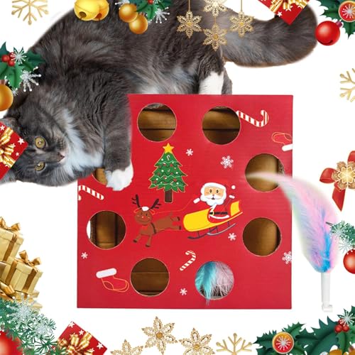 Bexdug Unterhaltung Kätzchenspielzeug Feder, Katzenspielzeug für den Innenbereich - Katzen-Anreicherungsspielzeug, Katzen-Puzzle-Spielzeug | Labyrinth mit Mehreren Löchern, lustiges, intelligentes Bexdug Unterhaltung Kätzchenspielzeug Feder, Katzenspielzeug für den Innenbereich - Katzen-Anreicherungsspielzeug, Katzen-Puzzle-Spielzeug | Labyrinth mit Mehreren Löchern, lustiges, intelligentes von Bexdug