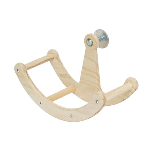 Bexdug Vogelkäfig Sitzstange - Drehbarer Spielzeug Vogel Holz Sitzstand,Interaktiver Spielstand Für Kanarienvogel Nymphensittich Taube Unzertrennlich Haustier Sittich von Bexdug