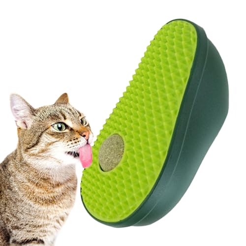 Katzengesichtskratzer – Avocado-Form Haustier Katzenminze Spielzeug | Platzsparende Katzenbürste, süßes Zahnspielzeug zum Entfernen von losen Haaren, Entspannen von Bexdug
