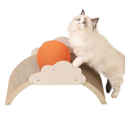Katzenkratzball - Kauspielzeug, Kätzchenspielzeug, Nagelkratzbrett für Haustiere - Cloud Arch Bridge Beißspielzeug, verschleißfester Kratzball für Übungsspielspielzeug Bexdug von Bexdug