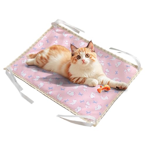 Kühlmatte für Katzen, Kühlmatte, doppelseitige Matte mit viereckigem Seil, Haustierzubehör für drinnen und draußen, Hundehütte, Hunde und Katzen Kühlmatte für Katzen, Kühlmatte, doppelseitige Matte mit viereckigem Seil, Haustierzubehör für drinnen und draußen, Hundehütte, Hunde und Katzen von Bexdug
