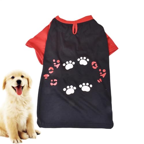 Mädchen-Welpen-Kleidung | Buchstaben-Druck, Chihuahua-Weste, Bulldoggen-Outfits, modisches Haustier-Shirt, Weste für heiße Frühlingstage von Bexdug
