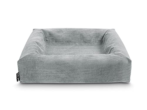 Bia Bed Rib Hoes Voor Hondenmand Grijs-BIA-50 60X50X12 CM von Bia