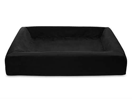 Bia Bed Royal Fluweel Hoes Voor Hondenmand Zwart-BIA-70 85X70X15 CM von Bia