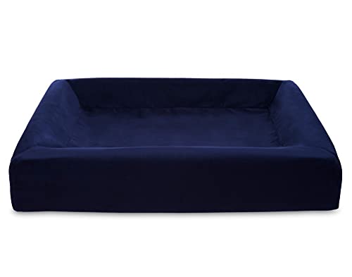 Biabed royal fluweel Hoes voor hondenmand Navy Bia-70 85x70x15 cm von Biabed