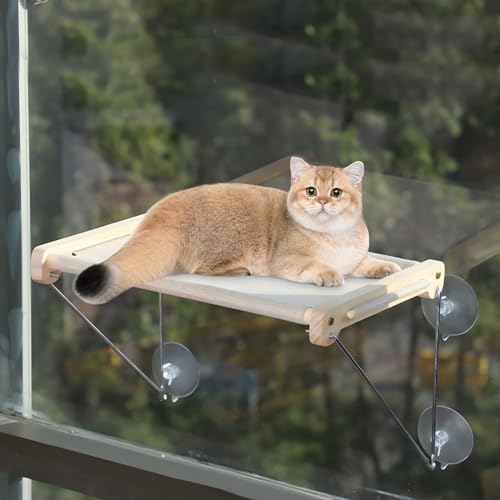 Katzen Fensterbett,Katzen Fensterliege bis 18 KG Belastbar,Katzen Hängematte,Wandliege Katzen,Katzenplattform,Katzenregal zum Schlafen,Spielen,Klettern und Entspannen Katzen Fensterbett,Katzen Fensterliege bis 18 KG Belastbar,Katzen Hängematte,Wandliege Katzen,Katzenplattform,Katzenregal zum Schlafen,Spielen,Klettern und Entspannen von Bibykivn