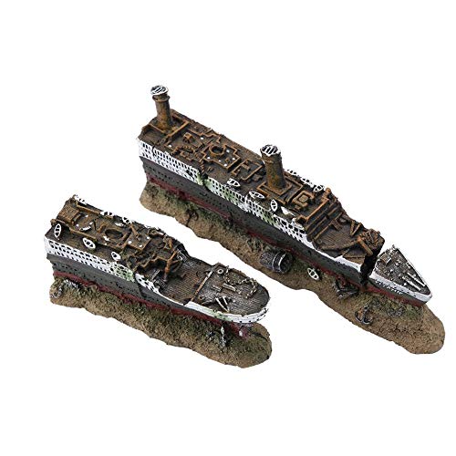 Dekoration Ornament, Titanic Lost Wrecked Boat Schiff Aquarium Dekoration Ornament Wrack Ornamente Dekoration Ornament, Titanic Lost Wrecked Boat Schiff Aquarium Dekoration Ornament Wrack Ornamente von Shanrya