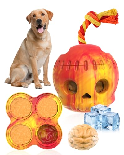 Biconimi Frozen Treat Hundespielzeug, befüllbare gefrorene Hundeanreicherungsspielzeug, interaktives Hundespielzeug, beschäftigt für große Hunde, leicht zu reinigendes Hundespielzeug aus Gummi Biconimi Frozen Treat Hundespielzeug, befüllbare gefrorene Hundeanreicherungsspielzeug, interaktives Hundespielzeug, beschäftigt für große Hunde, leicht zu reinigendes Hundespielzeug aus Gummi von Biconimi