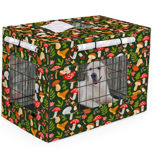 Bienbee Abdeckung für Hundekäfige, 106,7 cm, winddicht, atmungsaktiv, doppelseitiger Reißverschluss, Hundekäfigabdeckung für Draht-Hundekäfig, Schutz für drinnen und draußen Bienbee Abdeckung für Hundekäfige, 106,7 cm, winddicht, atmungsaktiv, doppelseitiger Reißverschluss, Hundekäfigabdeckung für Draht-Hundekäfig, Schutz für drinnen und draußen von Bienbee