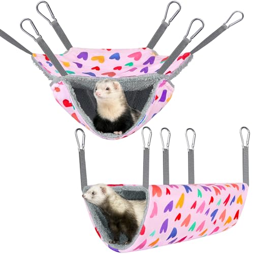 Bienbee Frettchen-/Ratten-Hängematten-Set für Käfig, waschbar, Meerschweinchen, Versteck, Bett, weiche Kleintier-Hängematte, Tunnel, Spielzeug, Frettchen, Käfigzubehör für Igel, Zuckergleiter Bienbee Frettchen-/Ratten-Hängematten-Set für Käfig, waschbar, Meerschweinchen, Versteck, Bett, weiche Kleintier-Hängematte, Tunnel, Spielzeug, Frettchen, Käfigzubehör für Igel, Zuckergleiter von Bienbee