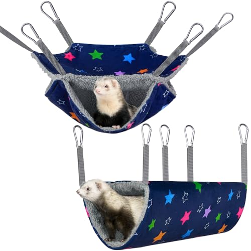 Bienbee Frettchen-/Ratten-Hängematten-Set für Käfig, waschbar, Meerschweinchen, Versteck, Bett, weiche Kleintier-Hängematte, Tunnel, Spielzeug, Frettchen, Käfigzubehör für Igel, Zuckergleiter Bienbee Frettchen-/Ratten-Hängematten-Set für Käfig, waschbar, Meerschweinchen, Versteck, Bett, weiche Kleintier-Hängematte, Tunnel, Spielzeug, Frettchen, Käfigzubehör für Igel, Zuckergleiter von Bienbee
