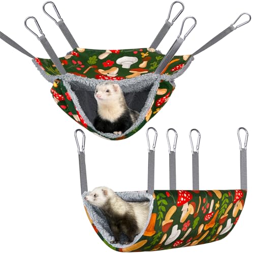 Bienbee Frettchen-/Ratten-Hängematten-Set für Käfig, waschbar, Meerschweinchen, Versteck, Bett, weiche Kleintier-Hängematte, Tunnel, Spielzeug, Frettchen, Käfigzubehör für Igel, Zuckergleiter Bienbee Frettchen-/Ratten-Hängematten-Set für Käfig, waschbar, Meerschweinchen, Versteck, Bett, weiche Kleintier-Hängematte, Tunnel, Spielzeug, Frettchen, Käfigzubehör für Igel, Zuckergleiter von Bienbee