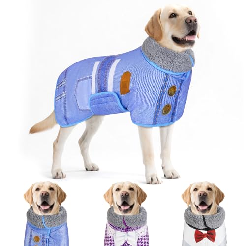 Bienbee Hunde-Bademantel zum Trocknen von Hunden, schnell trocknender Hundemantel nach dem Baden, super saugfähiges Hundehandtuch, niedliche Kleidung, Pyjama, Mantel, Blau, Größe XL Bienbee Hunde-Bademantel zum Trocknen von Hunden, schnell trocknender Hundemantel nach dem Baden, super saugfähiges Hundehandtuch, niedliche Kleidung, Pyjama, Mantel, Blau, Größe XL von Bienbee