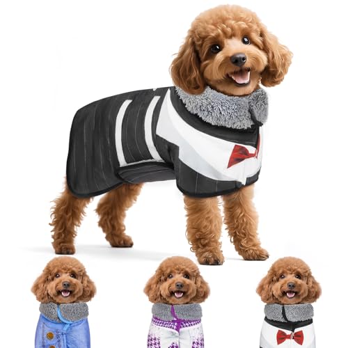 Bienbee Hunde-Bademantel zum Trocknen von Hunden, schnell trocknender Hundemantel nach dem Baden, super saugfähiges Hundehandtuch, niedliche Kleidung, Pyjama, Mantel, Schwarz, Größe S Bienbee Hunde-Bademantel zum Trocknen von Hunden, schnell trocknender Hundemantel nach dem Baden, super saugfähiges Hundehandtuch, niedliche Kleidung, Pyjama, Mantel, Schwarz, Größe S von Bienbee