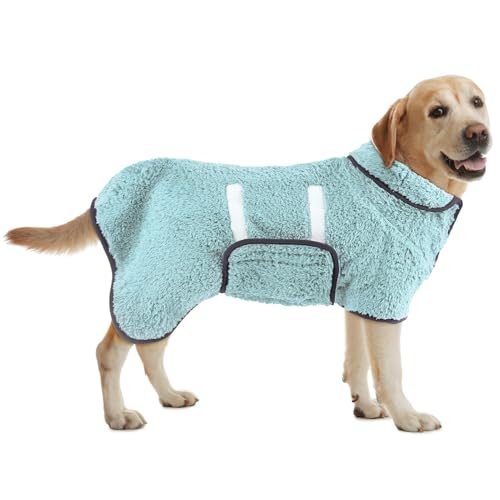 Bienbee Hundebademantel, schnell trocknend, super saugfähig, für nach dem Baden, warmes Handtuch, Hundebadzubehör, Hellgrün, Größe L Bienbee Hundebademantel, schnell trocknend, super saugfähig, für nach dem Baden, warmes Handtuch, Hundebadzubehör, Hellgrün, Größe L von Bienbee