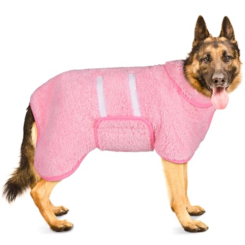 Bienbee Hundebademantel, schnell trocknend, super saugfähig, für nach dem Baden, warmes Handtuch, Hundebadzubehör, Rosa, Größe XXL Bienbee Hundebademantel, schnell trocknend, super saugfähig, für nach dem Baden, warmes Handtuch, Hundebadzubehör, Rosa, Größe XXL von Bienbee