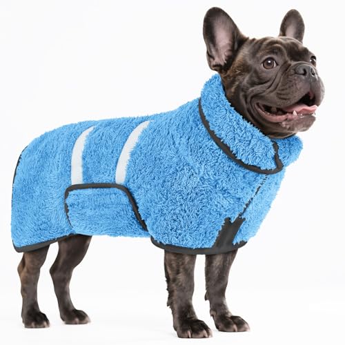 Bienbee Hundebademantel, schnell trocknend, super saugfähig, nach dem Baden, warmes Handtuch, Hundebadzubehör, Hellblau, Größe M Bienbee Hundebademantel, schnell trocknend, super saugfähig, nach dem Baden, warmes Handtuch, Hundebadzubehör, Hellblau, Größe M von Bienbee