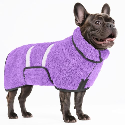 Bienbee Hundebademantel, schnell trocknend, super saugfähig, nach dem Baden, warmes Handtuch, Hundebadzubehör, Hellviolett, Größe M Bienbee Hundebademantel, schnell trocknend, super saugfähig, nach dem Baden, warmes Handtuch, Hundebadzubehör, Hellviolett, Größe M von Bienbee
