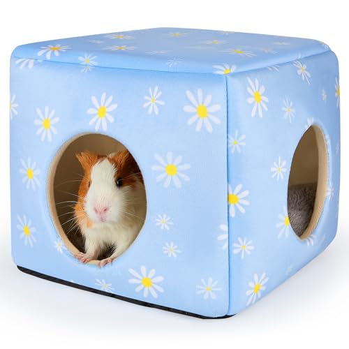 Bienbee Meerschweinchenversteck Waschbares Meerschweinchenhaus, gemütliches Meerschweinchenbett für kleine Haustiere, Hasen, Hamster, Chinchilla, Meerschweinchen, Zubehör, Gänseblümchen Bienbee Meerschweinchenversteck Waschbares Meerschweinchenhaus, gemütliches Meerschweinchenbett für kleine Haustiere, Hasen, Hamster, Chinchilla, Meerschweinchen, Zubehör, Gänseblümchen von Bienbee