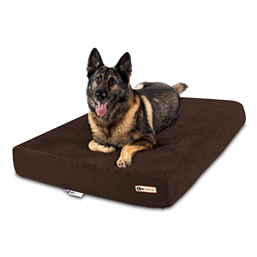 Big Barker 7 Pillow Top Orthopedic Dog Bed - XL Size - 52 X 36 X 7 - Chocolate - for Large and Extra Large Breed Dogs (Sleek Edition) by von Big Barker