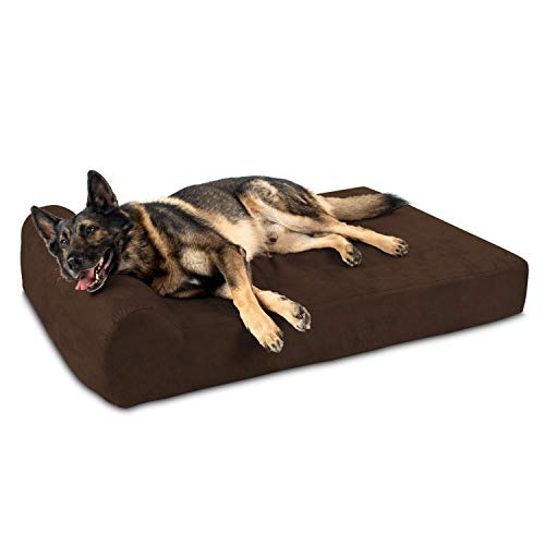 Big Barker orthopädisches Hundebett, mit 17,8 cm Kopfkissen für große und extragroße Rassen (mit Kopfstütze) von Big Barker