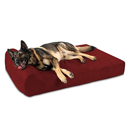 Big Barker orthopädisches Hundebett, mit 17,8 cm Kopfkissen für große und extragroße Rassen (mit Kopfstütze) von Big Barker