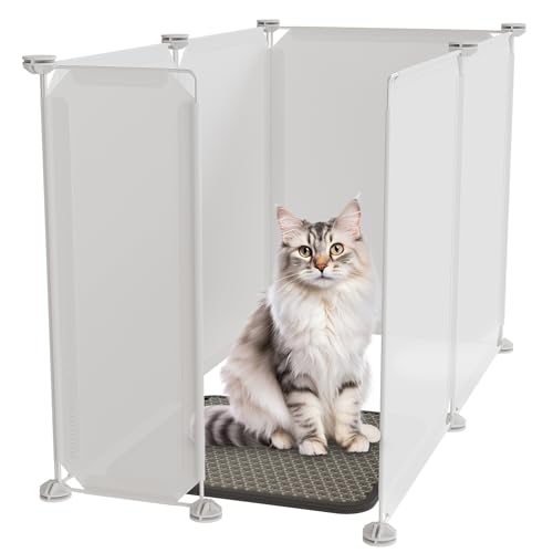 Big Lighting Deals Extra großes Katzenklo Gehege Spritzschutz von Big Lighting Deals