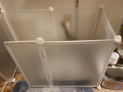 Katzentoilette Spritzschutz, Katzentoilette Gehege mit Katzentoilette Leicht zu Reinigen von Big Lighting Deals