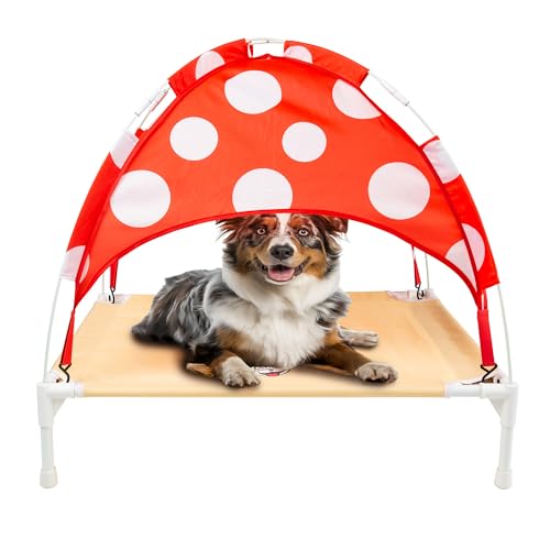 BigMouth Inc Erhöhtes Bett für Hunde, erhöhtes Haustierbett für drinnen oder draußen, Pilz, Größe M BigMouth Inc Erhöhtes Bett für Hunde, erhöhtes Haustierbett für drinnen oder draußen, Pilz, Größe M von BigMouth