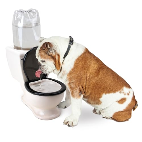 BigMouth Inc Toiletten-Wassernapf für Haustiere, Keramik, für 2-Liter-Flasche, tolle Schüssel für Hunde und Katzen von BigMouth