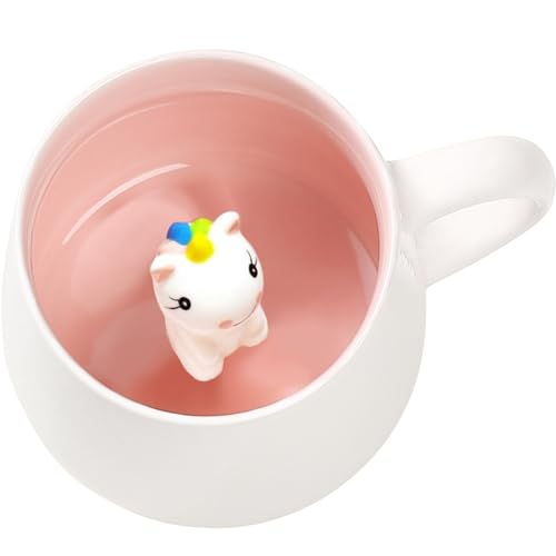 Einhorn Geschenke für Mädchen Süße Einhorn Tasse Keramik, Lustige Tassen 3D Tier Kaffeetasse Einhorn Tasse Kinder Espressotassen Tasse Personalisiert Schokolade Geburtstagsgeschenke für Frauen Tochter Einhorn Geschenke für Mädchen Süße Einhorn Tasse Keramik, Lustige Tassen 3D Tier Kaffeetasse Einhorn Tasse Kinder Espressotassen Tasse Personalisiert Schokolade Geburtstagsgeschenke für Frauen Tochter von BigNoseDeer