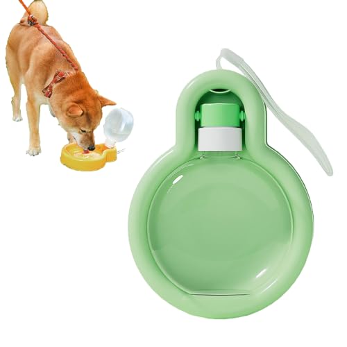 Haustier-Wasserflasche für Spaziergänge mit Hunden, tragbarer Wasserspender, auslaufsicherer Wassernapf, Welpen-Trink-Futterspender für Haustiere, Outdoor, Wandern, Reisen, lebensmittelechter von Bigougem