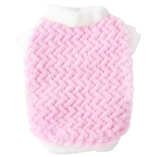 Hundepullover für den Winter, koreanischer Stil, gedreht, kurze Ärmel, verdickt, warm, 2-beinig, bequem, gemütlich, Haustierpullover, Hundemantel, Rosa, Größe M Hundepullover für den Winter, koreanischer Stil, gedreht, kurze Ärmel, verdickt, warm, 2-beinig, bequem, gemütlich, Haustierpullover, Hundemantel, Rosa, Größe M von Bigougem