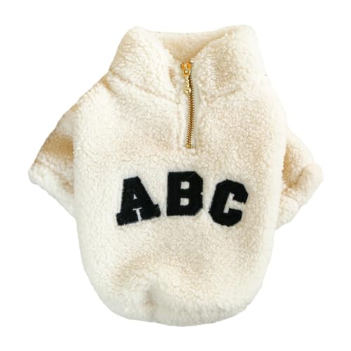 Praktische Haustierkleidung, Reißverschluss, Rundhalsausschnitt, Katzenkleidung, Zweibein-Design, bequemer Hundepullover für Herbst und Winter, Größe L von Bigougem