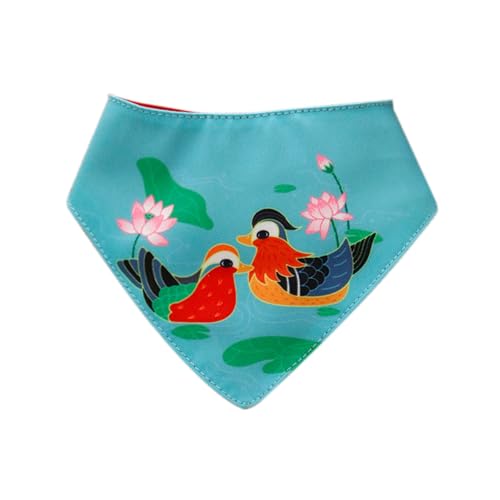Verschleißfestes Lätzchen für Haustiere, chinesischer Stil, exquisites Muster, helle Farbe, super weich, verschleißfest, für kleine Hunde, Katzen, Zubehör, Halstücher, Grün Verschleißfestes Lätzchen für Haustiere, chinesischer Stil, exquisites Muster, helle Farbe, super weich, verschleißfest, für kleine Hunde, Katzen, Zubehör, Halstücher, Grün von Bigougem