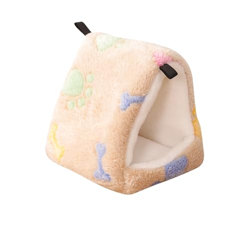 Warmes Hamsterhaus, Haustierbedarf, Hamsterkäfig, Winter, verdicktes Bett, superweich, winddicht, waschbar, halbgeschlossen, Eichhörnchen, Mini-Igel, Plüschnest, Braun, M Warmes Hamsterhaus, Haustierbedarf, Hamsterkäfig, Winter, verdicktes Bett, superweich, winddicht, waschbar, halbgeschlossen, Eichhörnchen, Mini-Igel, Plüschnest, Braun, M von Bigougem