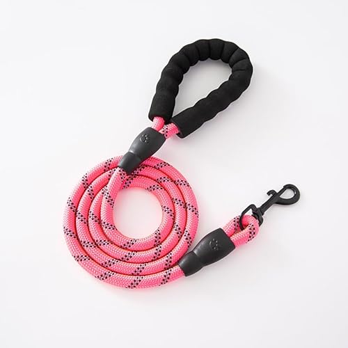 Bihotzak Hundeleine, Trainingsleine für große, mittelgroße, kleine und Welpen, 1,2 m (120 cm), Rosa von Bihotzak