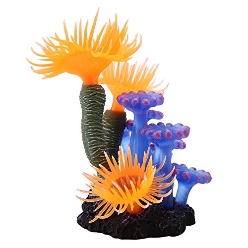 Biitfuu 2,4 X 2,0 X 3,1 Zoll Aquarium Ornament Silikon Korallen Aquarium Landschaft Künstliche Pflanzen für Tank Dekoration von Biitfuu