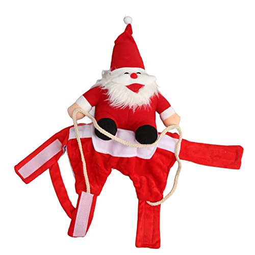 Biitfuu Hunde-Weihnachtsmantel, Verstellbares, Stilvolles Haustier-Weihnachtskostüm, Cosplay, Warm, süß für die Weihnachtsfeier (S) von Biitfuu