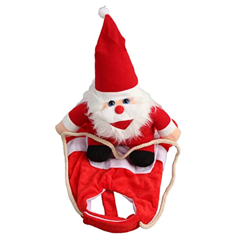 Biitfuu Hunde-Weihnachtsmantel, Verstellbares, Stilvolles Haustier-Weihnachtskostüm, Cosplay, Warm, süß für die Weihnachtsfeier (XL) von Biitfuu