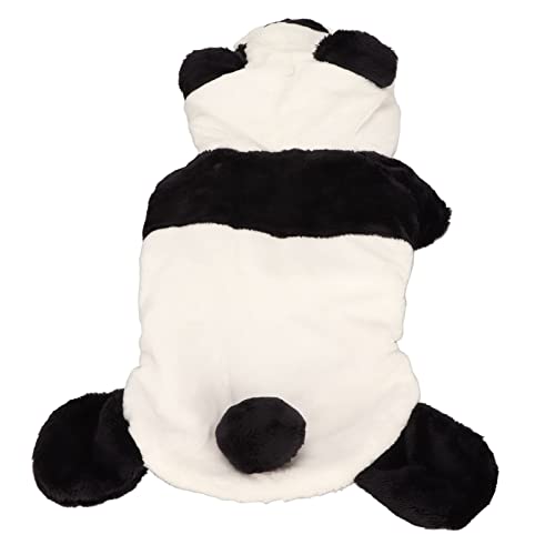 Biitfuu Panda-Hunde-Hoodie, Lockerer Ausschnitt, Büste, Hunde-Panda-Kostüm, Warmer, Weicher Stoff für den Täglichen Gebrauch (S) von Biitfuu