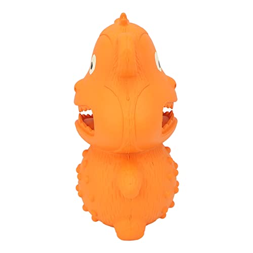 Biitfuu Welpenspielzeug, Gesundes Quietschendes Haustierspielzeug aus Gummi, Interessant für Heimtierbedarf (Orange) von Biitfuu