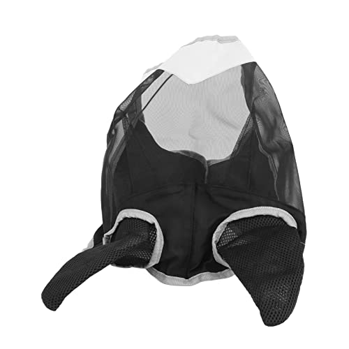 Horse Face Cover, Horse Fly Cover Feinmaschiger, Atmungsaktiver Sonnenschutz mit Ohren für den Außenbereich (M) von Biitfuu