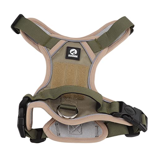 Hundeweste, Ausbruchsicheres Haustiergeschirr Sicherheit Bequemes Khaki für Große Hunde (XL) von Biitfuu