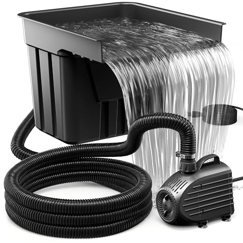 Biling Teich Wasserfall Garten Wasserfall Komplettset mit Fiteration, 80W 4500L/H Pool Wasserfall Teichfilter mit Pumpe, Wasserfall Teichpump Filter Kits für Gartenteich Wasserspiel Terrasse Biling Teich Wasserfall Garten Wasserfall Komplettset mit Fiteration, 80W 4500L/H Pool Wasserfall Teichfilter mit Pumpe, Wasserfall Teichpump Filter Kits für Gartenteich Wasserspiel Terrasse von Biling