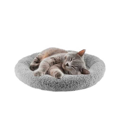 BillionChains Katzenbett, Donut-Bett, Kätzchenbett, gemütlich, weich, waschbar, Haustierbett mit Rutschfester Unterseite für kleine Katzen-40 cm BillionChains Katzenbett, Donut-Bett, Kätzchenbett, gemütlich, weich, waschbar, Haustierbett mit Rutschfester Unterseite für kleine Katzen-40 cm von BillionChains